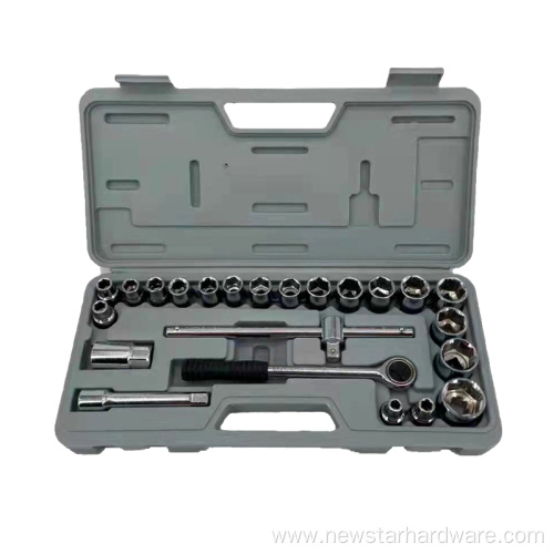 25pcs 1/2 Socket Set Hand Tool Set Box